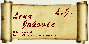 Lena Jaković vizit kartica